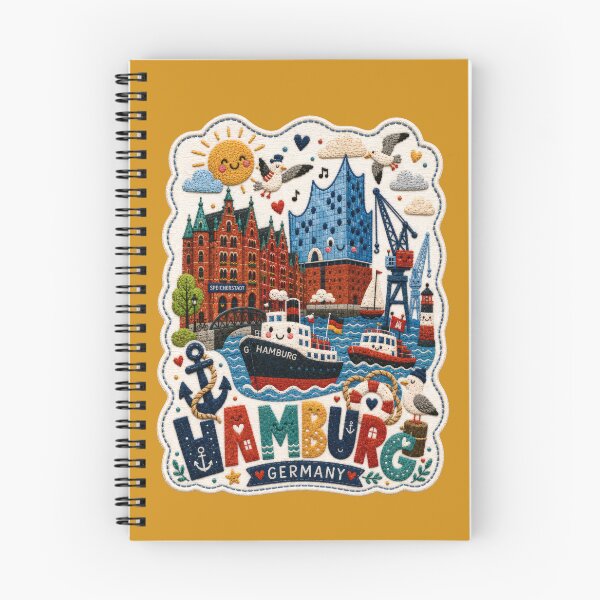 Item preview, Hamburg Germany Maritime Travel Souvenir Art designed and sold by Witsprings.