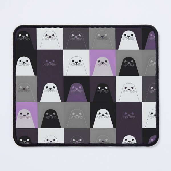Item preview, Purple harbor seal pattern designed and sold by uunaa.