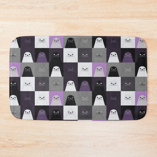 Item preview, Purple harbor seal pattern designed and sold by uunaa.