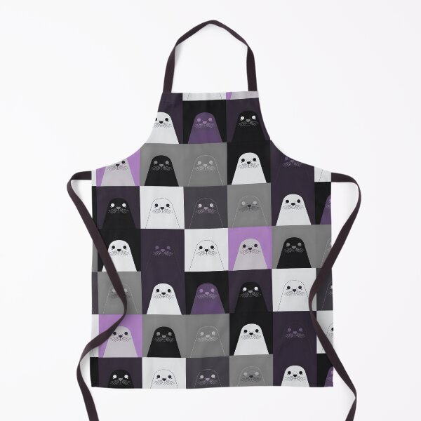 Item preview, Purple harbor seal pattern designed and sold by uunaa.