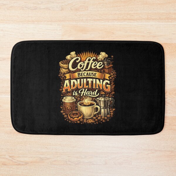 Item preview, Coffee Because Adulting is Hard designed and sold by AmberSiraj.