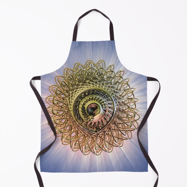 Item preview, 3D Gold Metal Sphere - Abstract Art Vortex of Light - Geometric Poster designed and sold by Keltoi-art.