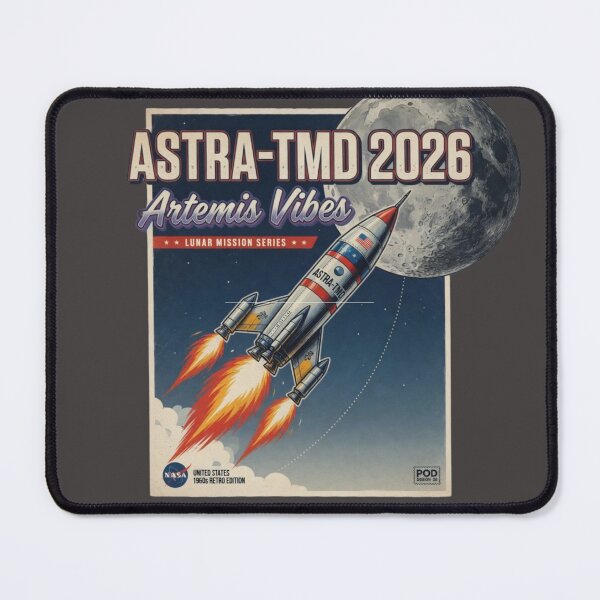 Item preview, ASTRA-TMD 2026 Artemis Vibes Rocket | NASA Retro Space T-Shirt designed and sold by ASTRA-TMD.