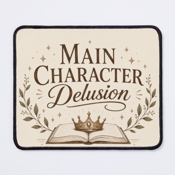 Item preview, Main Character Delusion – Cozy Booktok Reader Aesthetic Design designed and sold by Moonwoven Studio.