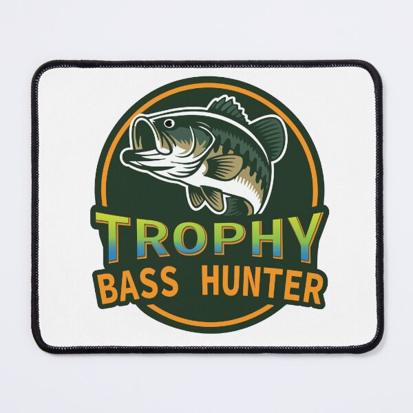 Item preview, Trophy Bass Hunter blackbass, largemouth bass illustration. designed and sold by Art-Horizon.
