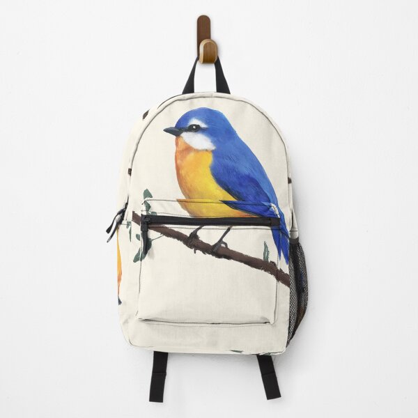 Item preview, Pipkin Bluebird | Colorful Bird Art by Filora Atelier designed and sold by Filora Atelier | Bird Art.