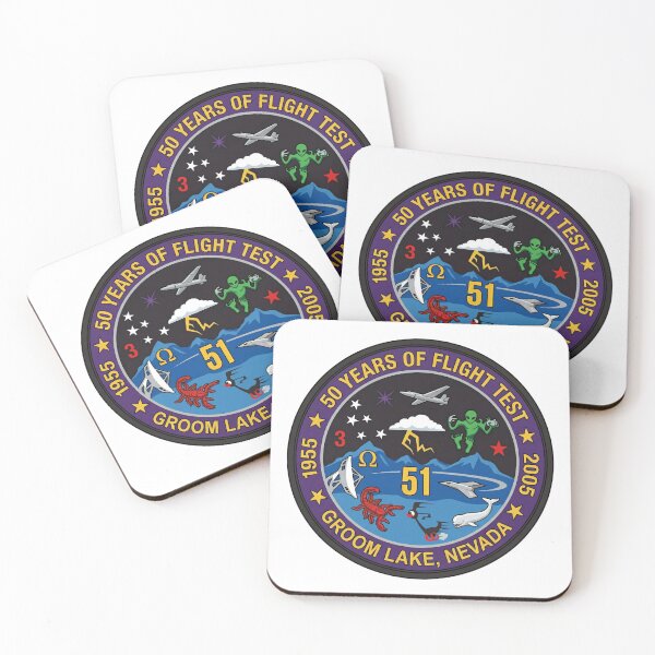 Item preview, Groom Lake 50 Years of Flight Test Anniversary Patch designed and sold by CharlieDesings.