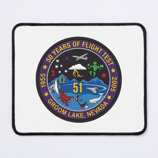 Item preview, Groom Lake 50 Years of Flight Test Anniversary Patch designed and sold by CharlieDesings.