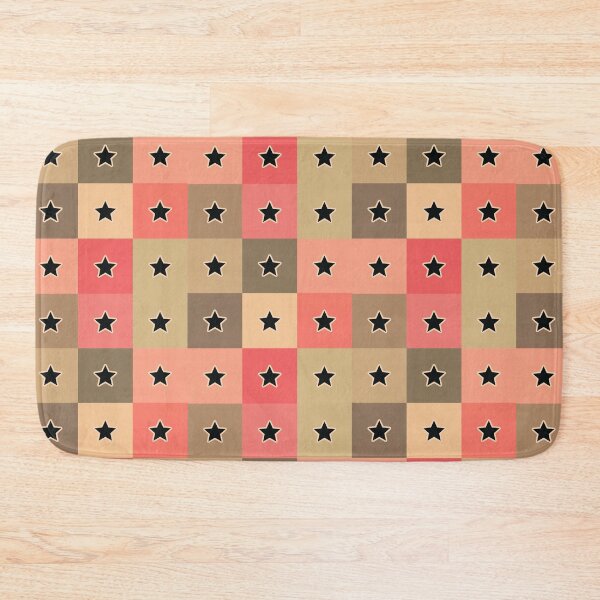 Item preview, Black  stars patchwork in beige designed and sold by uunaa.
