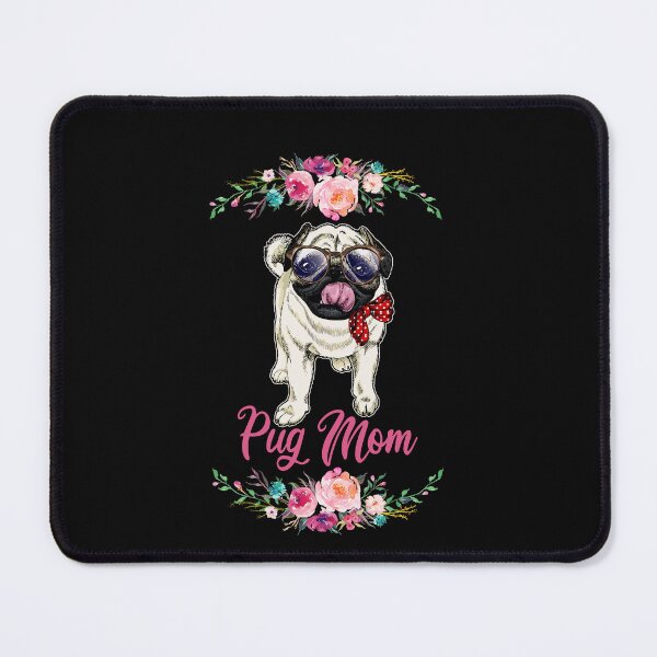 Item preview, Cute Pug Coffee Mug | Funny Dog Lover Mug | Pug Mom Gift | Floral Pug Ceramic Mug | Coffee & Tea Cup for Pet Lovers designed and sold by tejoi.