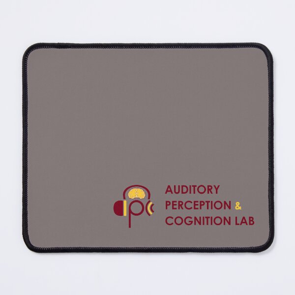 Item preview, Auditory Perception and Cognition Lab: Logo and Type in Maroon and Gold designed and sold by empracht.