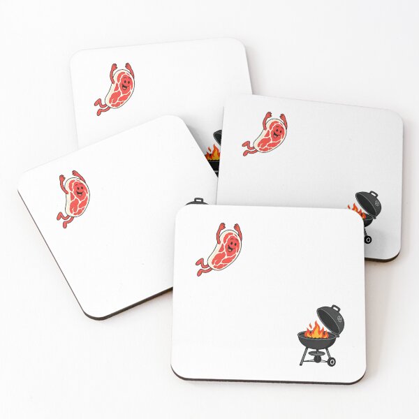 Item preview, Steak Diving Into Grill | Funny Summer BBQ Meat Lover Humor designed and sold by Alluka Brand.