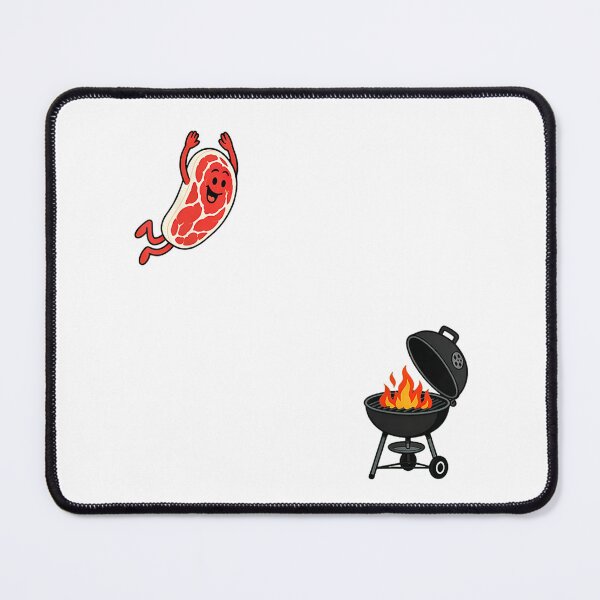 Item preview, Steak Diving Into Grill | Funny Summer BBQ Meat Lover Humor designed and sold by Alluka Brand.