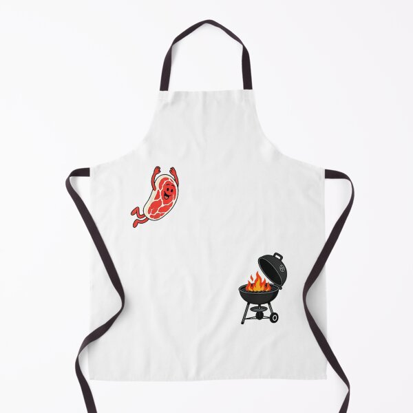 Item preview, Steak Diving Into Grill | Funny Summer BBQ Meat Lover Humor designed and sold by Alluka Brand.