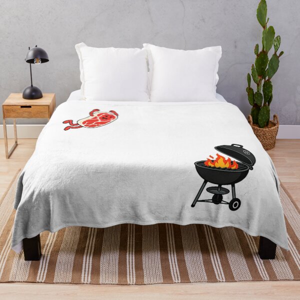 Item preview, Steak Diving Into Grill | Funny Summer BBQ Meat Lover Humor designed and sold by Alluka Brand.