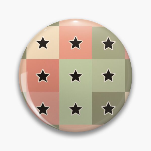 Item preview, Black  stars patchwork in khaki designed and sold by uunaa.