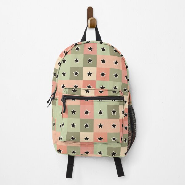 Item preview, Black  stars patchwork in khaki designed and sold by uunaa.