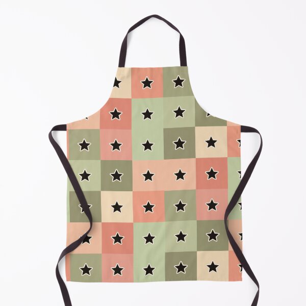 Item preview, Black  stars patchwork in khaki designed and sold by uunaa.