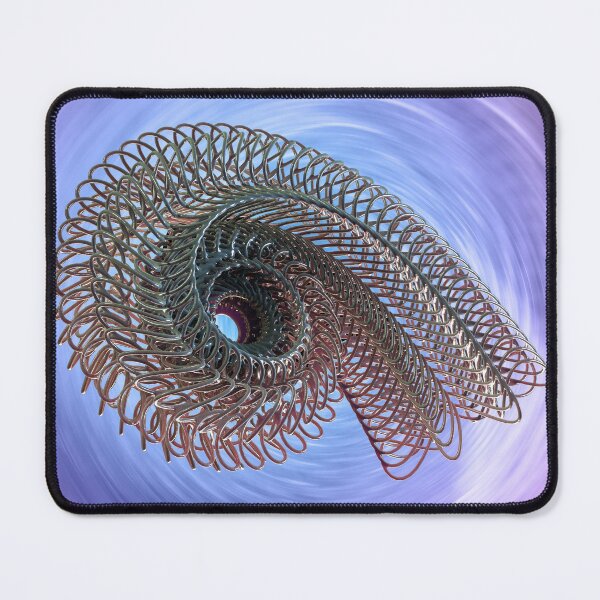 Item preview, Cybernetic Spiral - 3D Digital Art Purple Vortex - Tech Poster designed and sold by Keltoi-art.