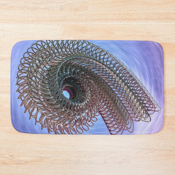 Item preview, Cybernetic Spiral - 3D Digital Art Purple Vortex - Tech Poster designed and sold by Keltoi-art.