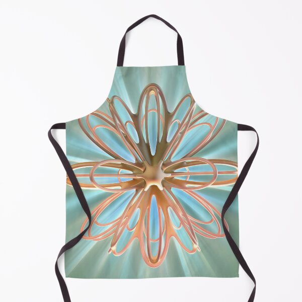 Item preview, 3D Radial Symmetry - Copper Flower Digital Art - Yoga Print designed and sold by Keltoi-art.