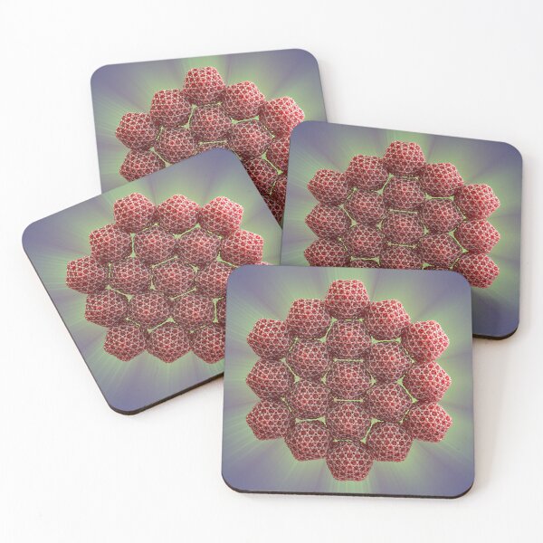 Item preview, Cybernetic Structure - Red Cellular 3D Digital Art - Bio Poster designed and sold by Keltoi-art.