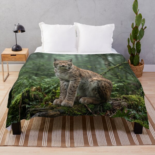 Item preview, Majestic Lynx in Mossy Deep Forest designed and sold by Natural life.