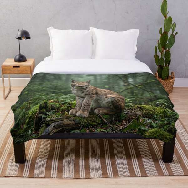 Item preview, Majestic Lynx in Mossy Deep Forest designed and sold by Quiet life.