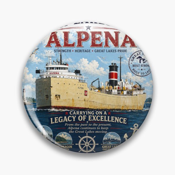 Item preview, Great Lakes Ships Alpena designed and sold by greatlakesimage.