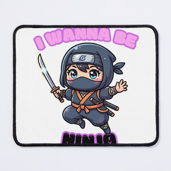 Item preview, I Wanna Be Ninja Cute Chibi Anime Fighter designed and sold by Shirt-Otakus.