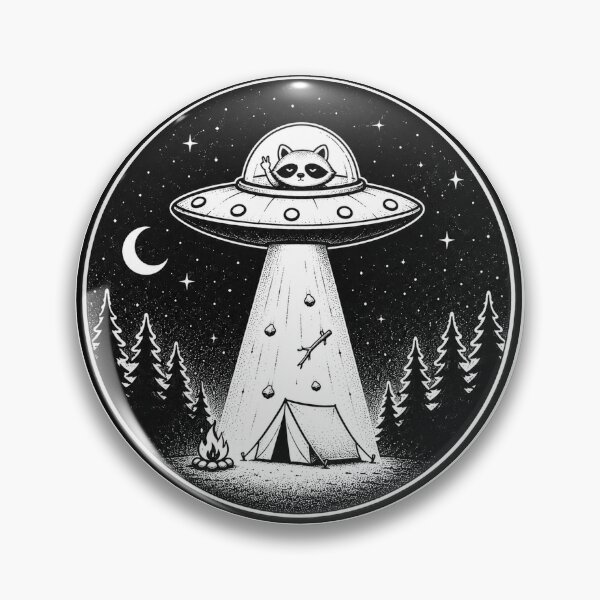Artikelvorschau, UFO-Waschbär entworfen und verkauft von talesnberries.