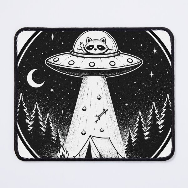 Item preview, ufo racoon designed and sold by talesnberries.