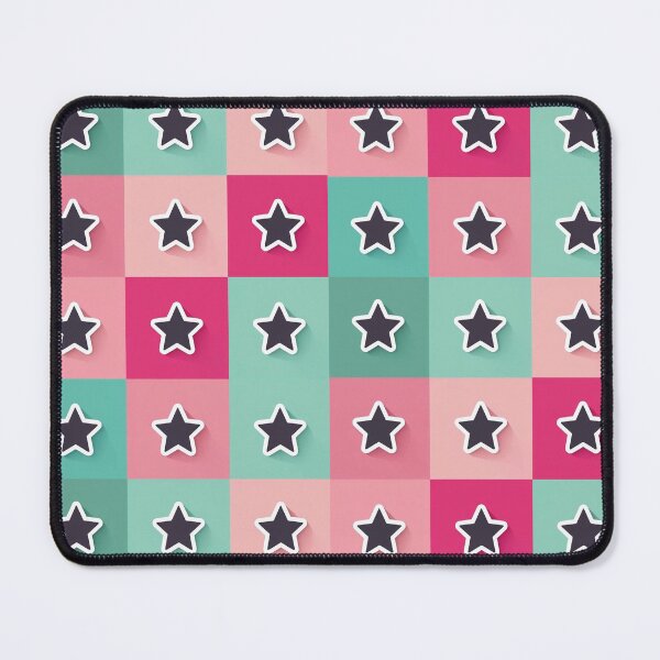 Item preview, Black  stars patchwork in green designed and sold by uunaa.
