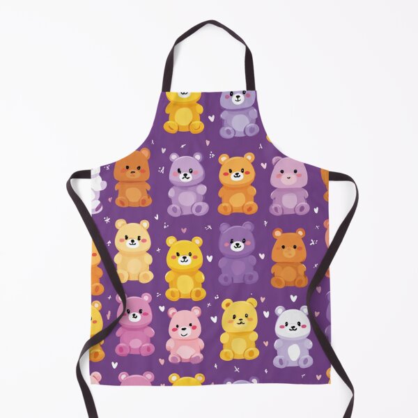 Item preview, Sweet Colorful Bear Pattern Cute Teddy Bears designed and sold by NicolasGlowArt.