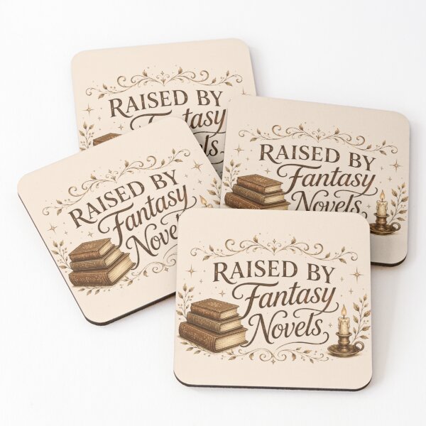 Item preview, Raised By Fantasy Novels – Cozy Booktok Reader Aesthetic Design designed and sold by Moonwoven Studio.