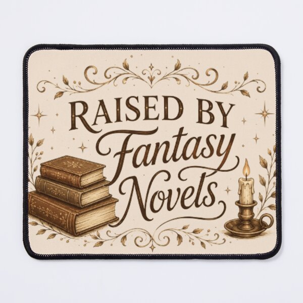 Item preview, Raised By Fantasy Novels – Cozy Booktok Reader Aesthetic Design designed and sold by Moonwoven Studio.