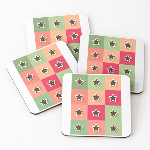 Item preview, Black  stars patchwork in green designed and sold by uunaa.