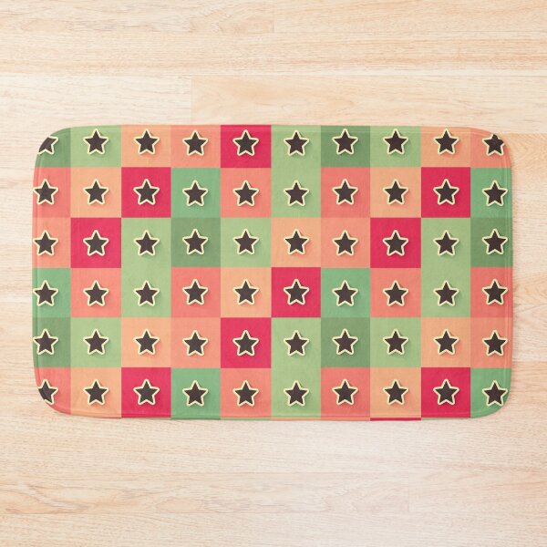Item preview, Black  stars patchwork in green designed and sold by uunaa.