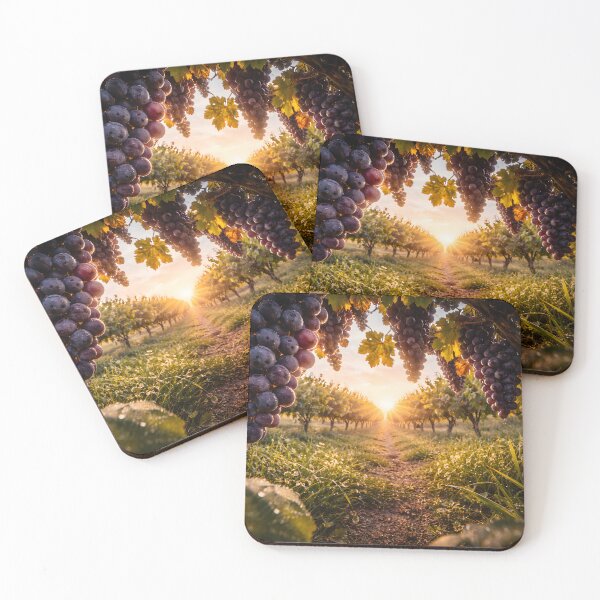 Item preview, Golden Vineyard at Sunrise designed and sold by Yomere.