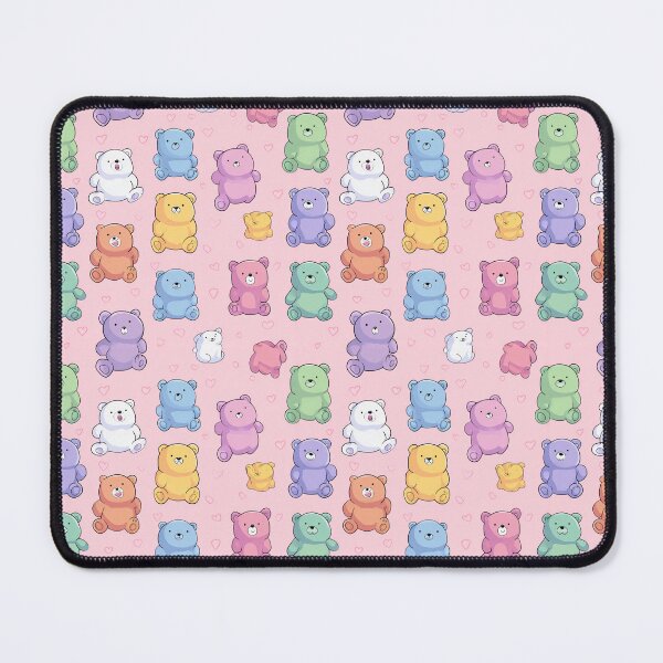 Item preview, Cute Pastel Teddy Bear Hearts Seamless Pattern designed and sold by NicolasGlowArt.