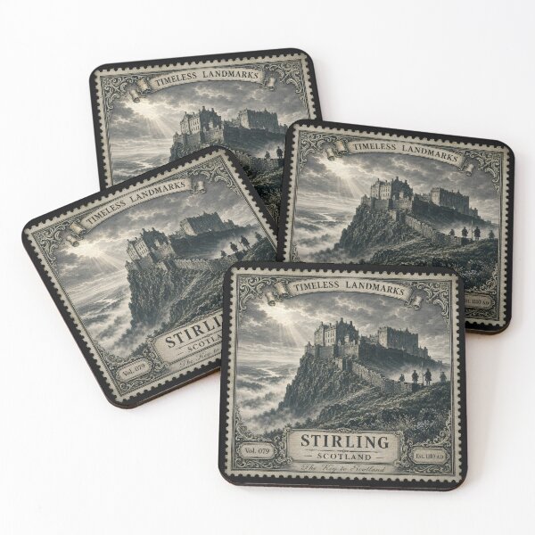 Item preview, Stirling Castle Print — Heritage Stamp Art — Scotland Travel Poster — Timeless Landmarks Vol. 079 designed and sold by Martin's_Design.