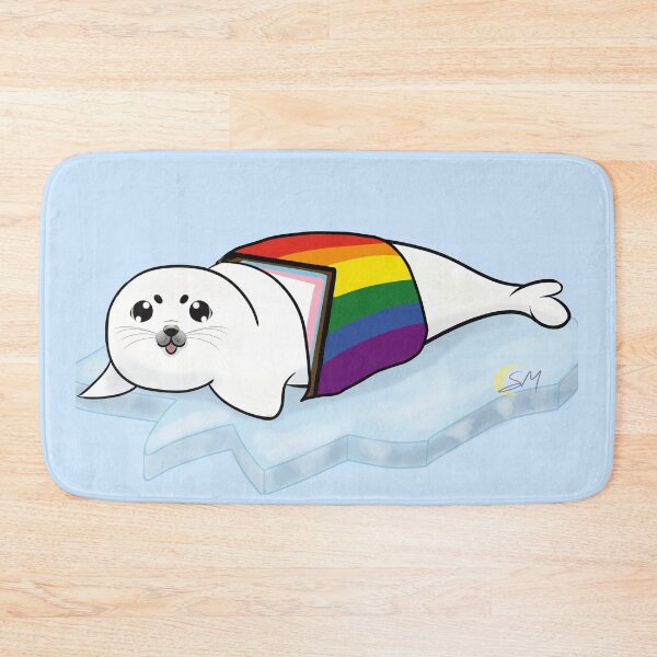 Item preview, Progress Pride Harp Seal Pup designed and sold by SaphylArt.