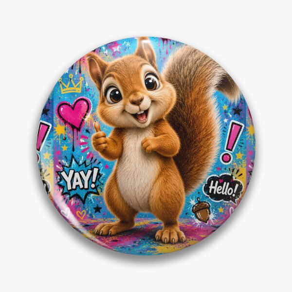 Item preview, Cute Graffiti Squirrel Pop Art designed and sold by Rohan132.