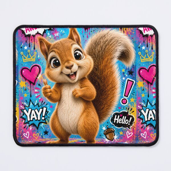 Item preview, Cute Graffiti Squirrel Pop Art designed and sold by Rohan132.