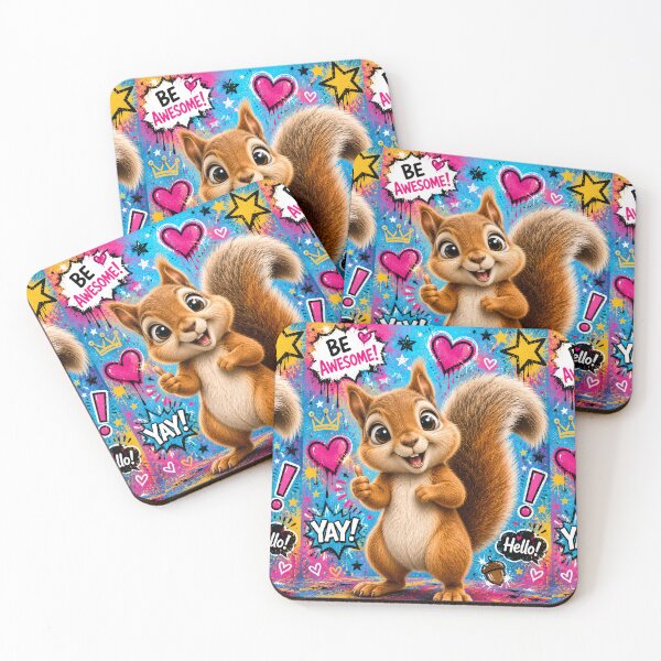 Item preview, Cute Graffiti Squirrel Pop Art designed and sold by Rohan132.