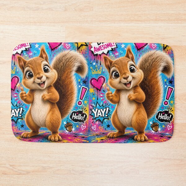 Item preview, Cute Graffiti Squirrel Pop Art designed and sold by Rohan132.