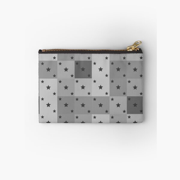 Item preview, Little black stars patchwork in gray designed and sold by uunaa.