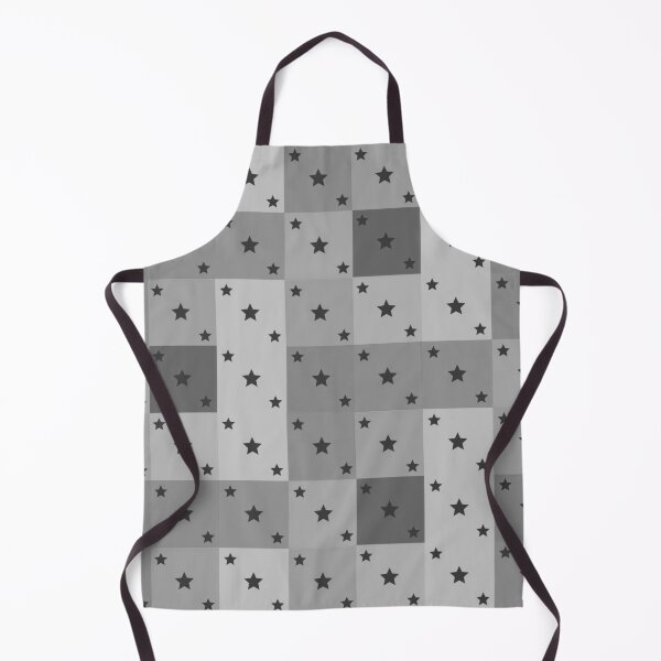 Item preview, Little black stars patchwork in gray designed and sold by uunaa.