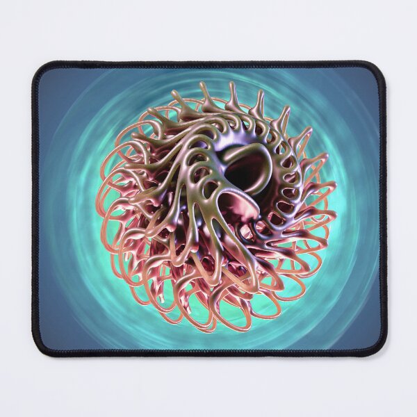 Item preview, 3D Organic Form - Abstract Art Cosmic Energy - Spiral Poster designed and sold by Keltoi-art.