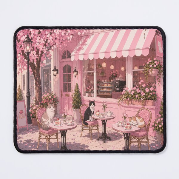 Item preview, Cherry Blossom Cat Cafe designed and sold by Clovermere.
